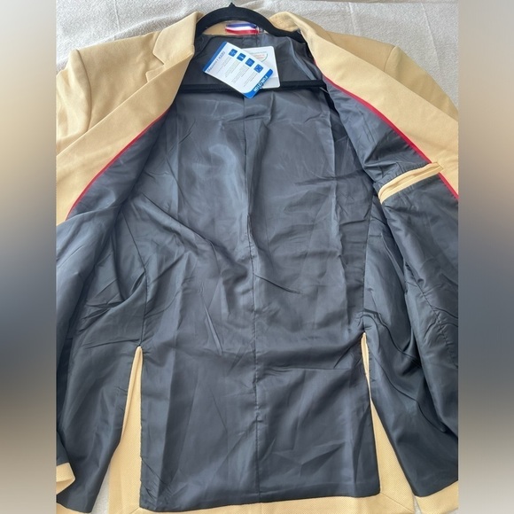 New Men's geek lighting blazer size 40(M-L) Beautiful camel and brown color - Picture 6 of 9